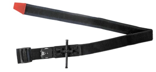 Compression tourniquet ZHK-02-«Medplant» with  adjustment buckle and time scale (folded-up state #1)